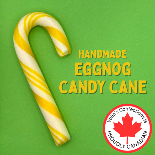 Eggnog Large Handmade Candy Cane