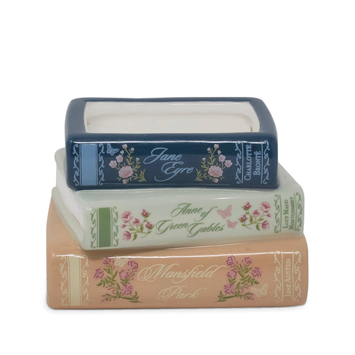 Stacked Books Candle, Ladies of Literature