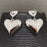 Zircon Inlaid Heart 18K Gold Plated S.Steel  Earrings
