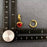 Heart Zircon 18K Golden Stainles Steel Huggie Earrings - FGS