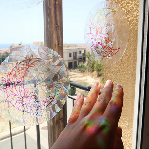 6pcs Moon Suncatcher Window Cling Sticker - Decor