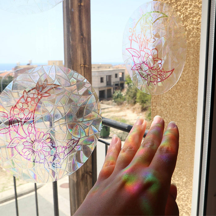6pcs Moon Suncatcher Window Cling Sticker - Decor