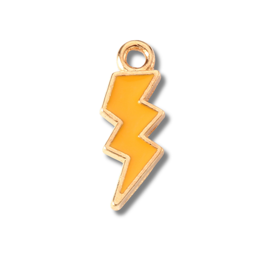 Lightening Bolt Colored Charm
