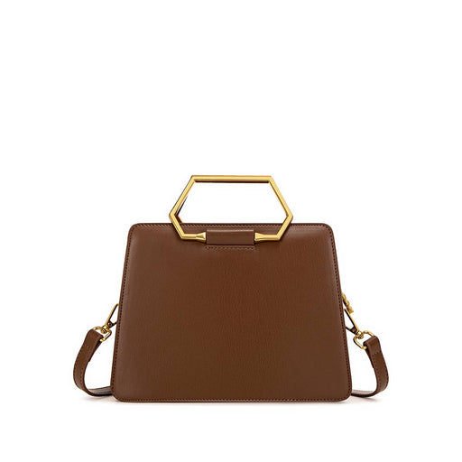 Geo - Recycled Vegan Mini Tote - Espresso