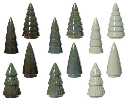 Tree Porcelain 10 cm Greens