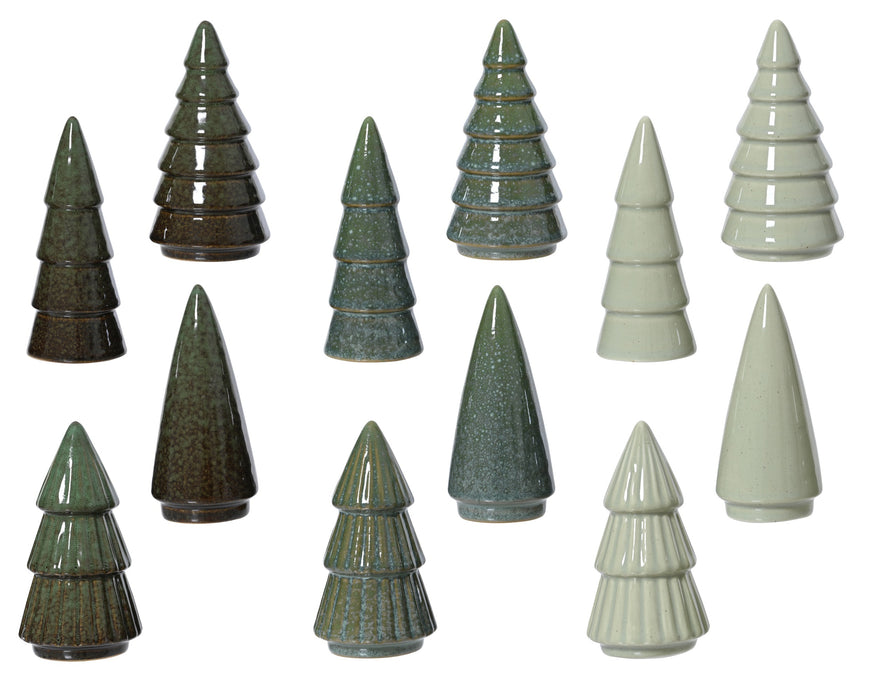 Tree Porcelain 10 cm Greens