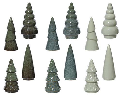 Tree Porcelain 15 cm Greens