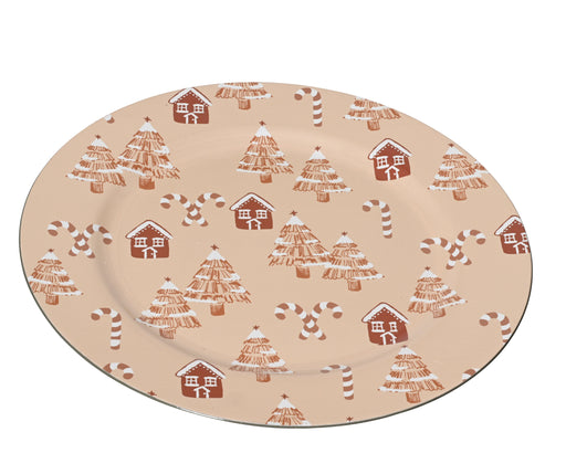 Plate Gingerbread Theme 33cm