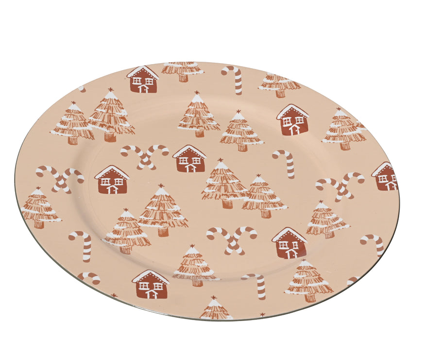 Plate Gingerbread Theme 33cm