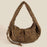 Suede Baggy Hobo Shoulder Bag