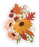 Clear Fall Foliage Bouquet Sticker 2.4x3in