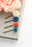 Flower Bobby Pins | Blue and Coral | Flowers for Hair