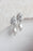 Glass Leaf Post Earrings - Pearl Drop