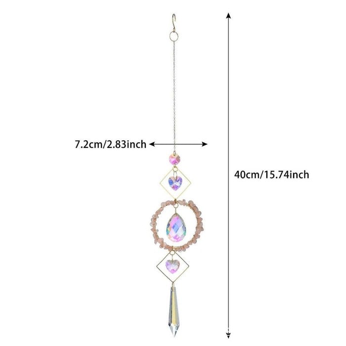 Aura Crystal Suncatcher - Gem Decor Gift for Home