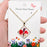 Floral Square Pendant Pressed Dried Flowers Necklace