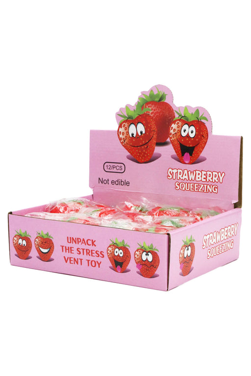 Strawberry Water Beads Filled Squishy Toy