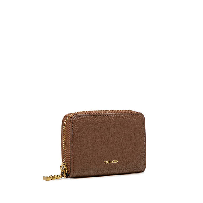 Kimi - Recycled Vegan Card Wallet - Espresso Pebbled