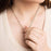 Paperclip Tennis Chain Split Necklace