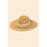 Straw Braided Fringe Fedora Hat