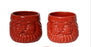 Pot Santa Face Red Small