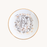 Pressed Floral Circular Trinket Dish