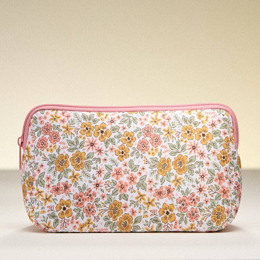 Neoprene Floral Zip Pouch