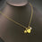 Star & Mom Heart Charm 18K Gold Plated Necklace - FGS