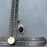 Sparkling Purple Glass Rhinestone Vintage Dangle Earrings