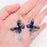 Multi Style Colorful Butterfly Flower Charm Dangle Earrings