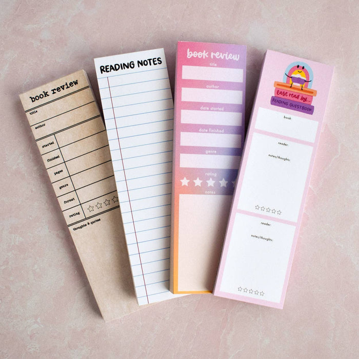 Pastel Book Review Notepad