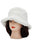 Solid Faux Fur Bucket Hat - Diamond Quilted Fabric