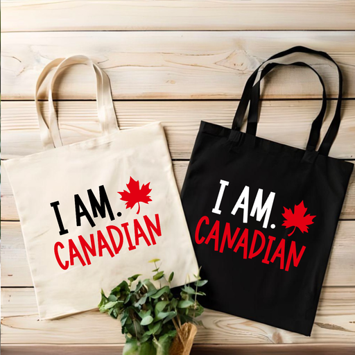 I am Canadian Tote Bag | Canada Strong | Maple Leaf