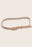 Long Oval Buckle Leather Belt