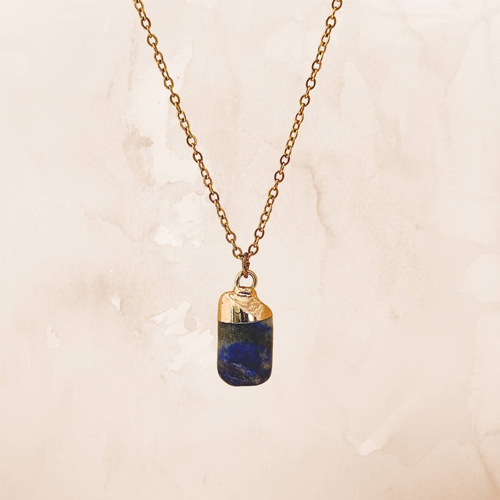Raw Crystal Necklace - Stainless Steel Spiritual Gift