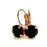 Everyday Sparkle Earrings - Rose Gold + Jet