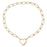 Locks of Love Gold Chain Heart Necklace