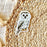 Clear Owl Sticker 3.25x2in