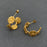 FGS - Daisy 18K Gold Plated Stainless Steel Hoop Earrings