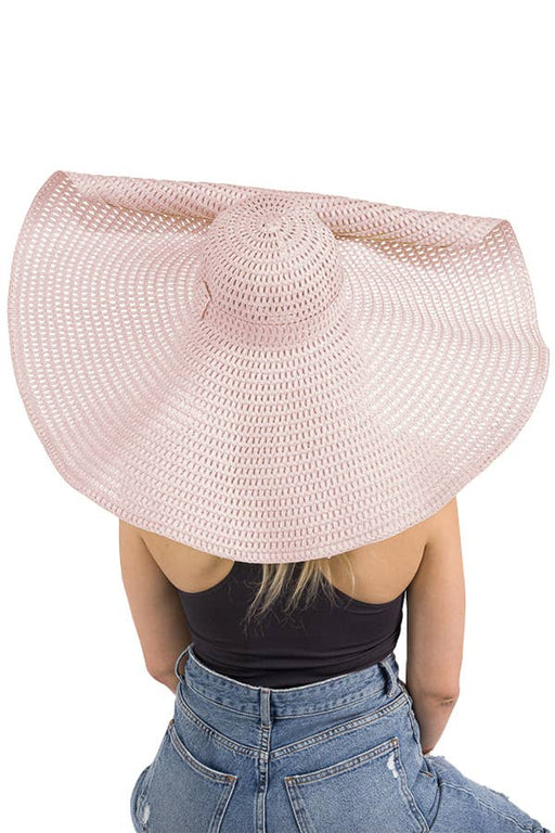 Extra Wide Floppy Wire Brim Straw Sun Hat
