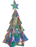 Holiday Tree 20.5" Lit Holographic w/Remote