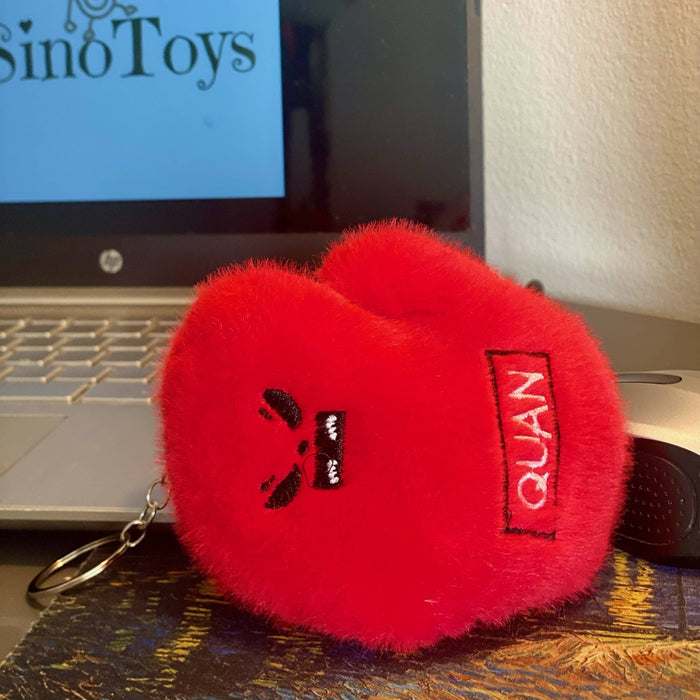 5"  Sports Plush Keychain -basketball, baseball, tennis ball