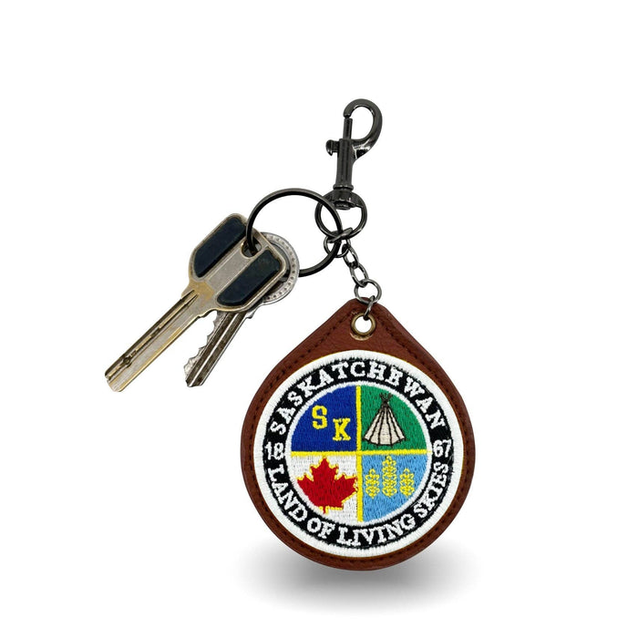 SASKATCHEWAN PATCH EMBROIDERED KEYCHAIN