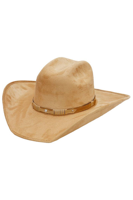 Faux Nubuck Suede Cutter Cowboy Hat