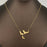 Butterfly Swarm Charm 18K Gold-plated Necklace