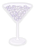Taylor Swift Inspired Clear Martini & Diamonds Sticker,3x2in
