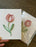 3D Quilled Tulip Card, Handcrafted paper Floral Greetings