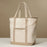 Ecofriendly Cotton Canvas Carry Tote with Charm Holder