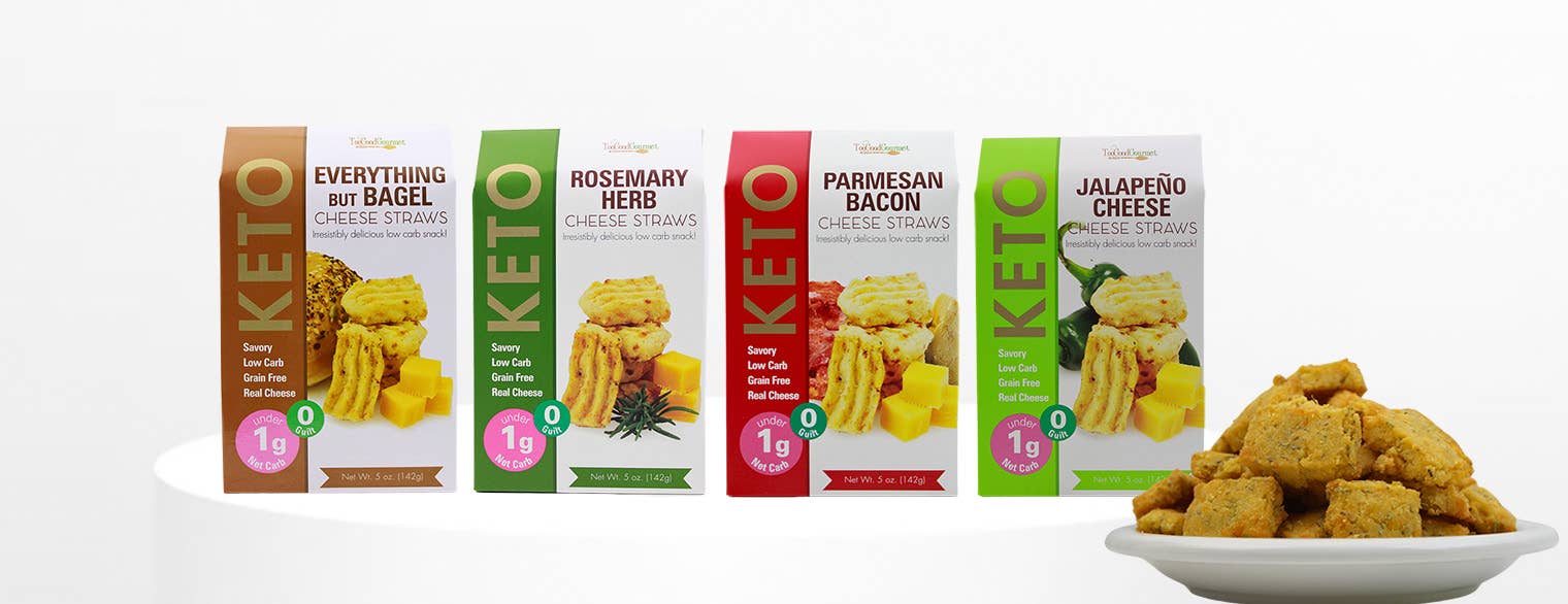 Keto Cheese Straws - Bacon Parm, Jalapeno Cheese, & More!