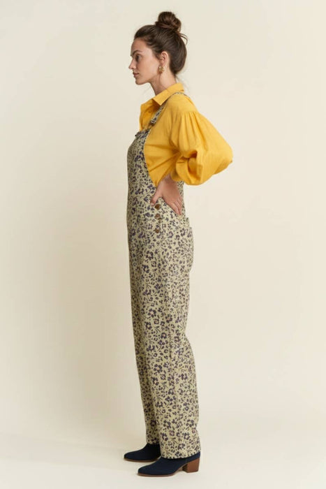 FLORAL PRINT OVERALLS