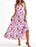 Striped and Floral Sleeveless Maxi Dress